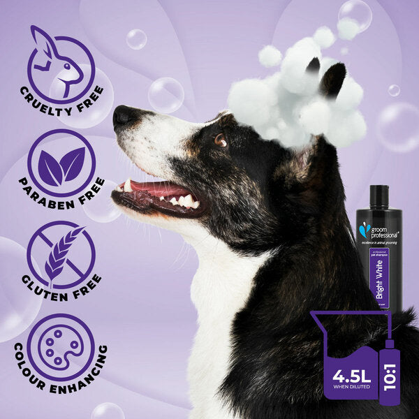 Groom Professional Bright White Shampoo 450ml шампоан концентрат 10:1