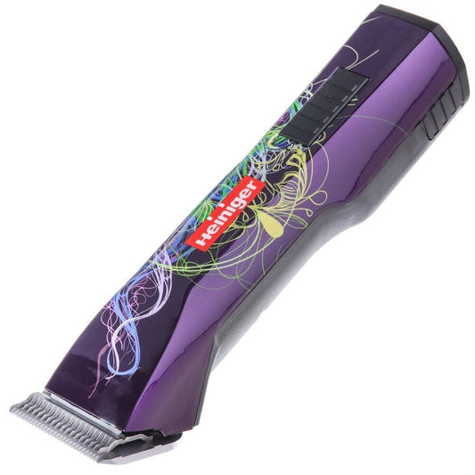 Heiniger Saphir Cordless Purple Style Clipper (With No.10 Blade) With Heiniger 9 Pc Comb Guide Set комплект с приставки