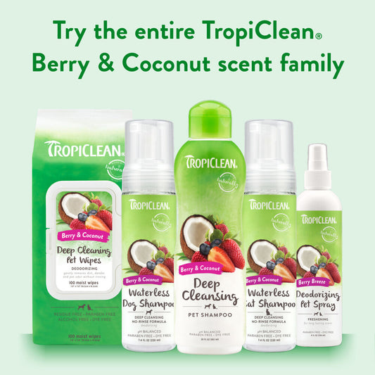 TropiClean Berry & Coconut Deep Cleansing Шампоан 355ml