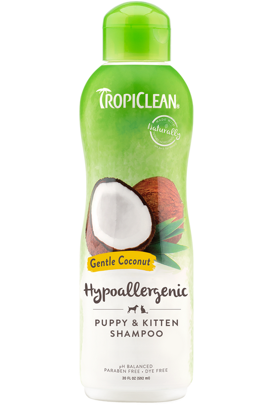 TropiClean Gentle Coconut Hypoallergenic Puppy and Kitten Shampoo 355ml