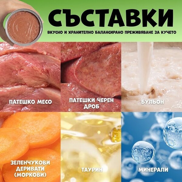 Uniq Pets Dog Wet Food Royal Duck 375g - мокра храна за кучета с патешко