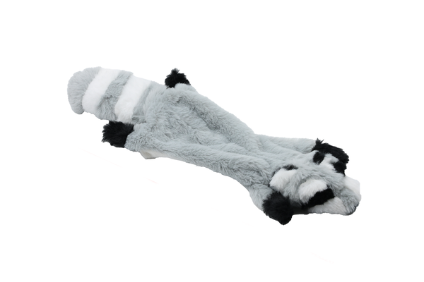 Uniq Pets Plush Dog Toy Rustly Rustling Raccoon плюшена шумоляща играчка миеща мечка за кучета, 42 x 13 x 3 cm