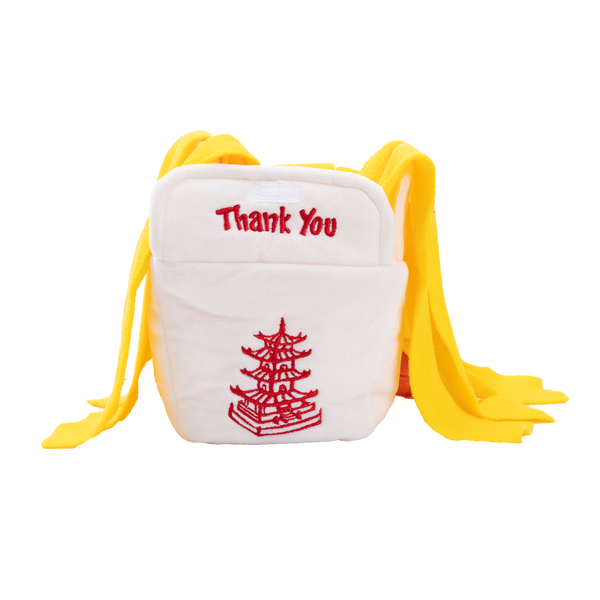 Uniq Pets Plush Dog Toy Sniffies Rustling Noodle Box плюшена шумоляща играчка нудъл бокс за кучета, 14,5 x 11 x 11,5 cm