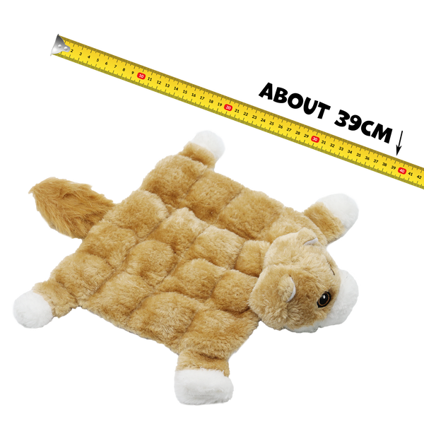 Uniq Pets Plush Dog Toy Squeakies Fox плюшена играчка лисица за кучета със звук, 39 x 32 x 10 cm