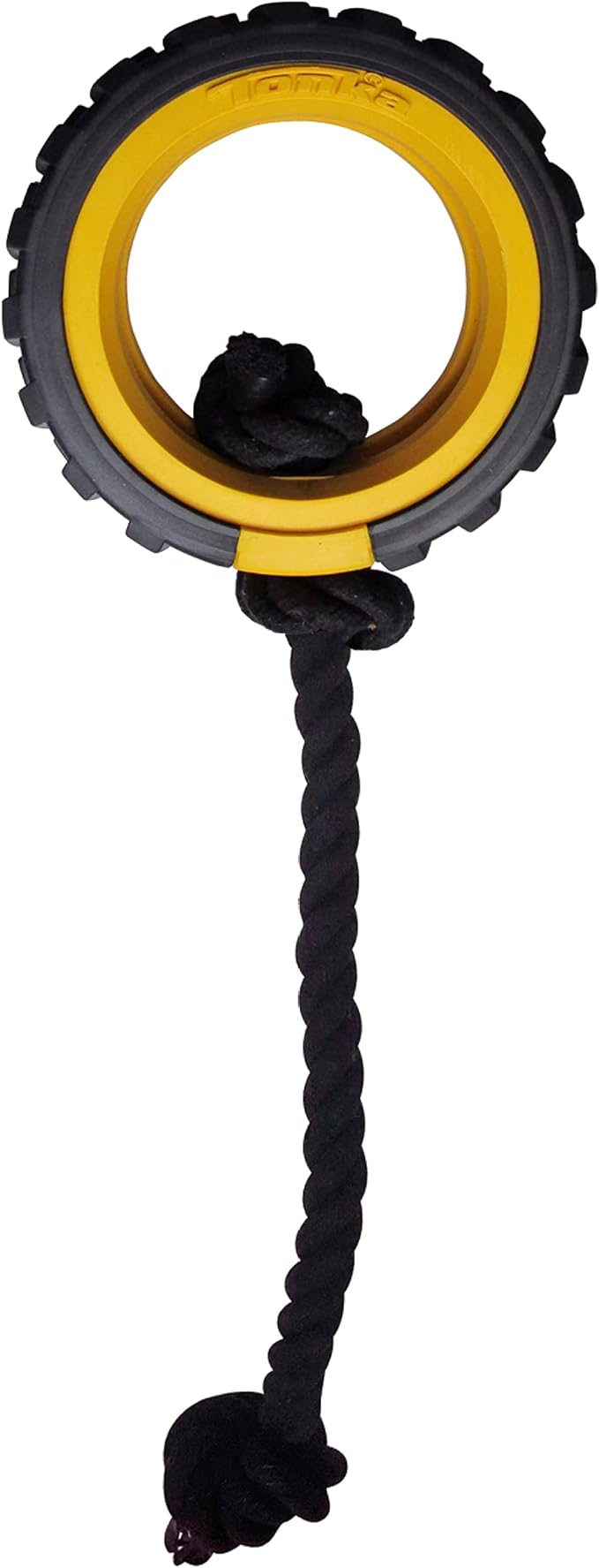 Tonka Mega Tread Rope Tug - 18см гума с въже - Груум БГ