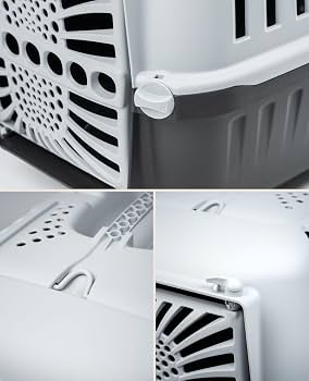 MPS Pratiko 1 Plastic – пластмасова транспортна чанта за кучета и котки, 48 × 31,5 × 33 см