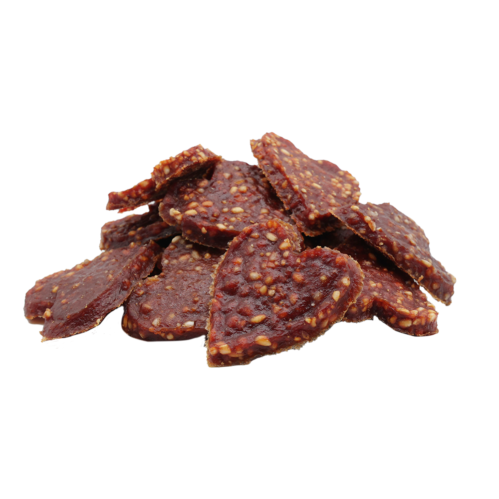 UniQ Pets Dog Snacks duck meat with rice in hearts shape - меки лакомства с патешко и ориз, 500gr