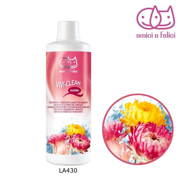 Amici e Felici Household Cleaner and Sanitizer - препарат за почистване и дезинфекциране 1Л - Груум БГ