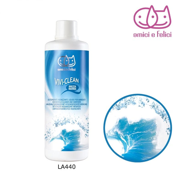 Amici e Felici Household Cleaner and Sanitizer - препарат за почистване и дезинфекциране 1Л - Груум БГ
