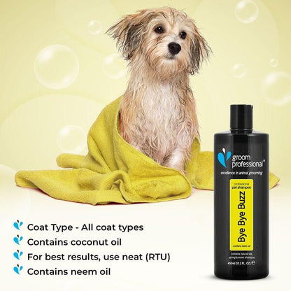 Groom Professional Bye Bye Buzz Shampoo 450ml противопаразитен шампоан