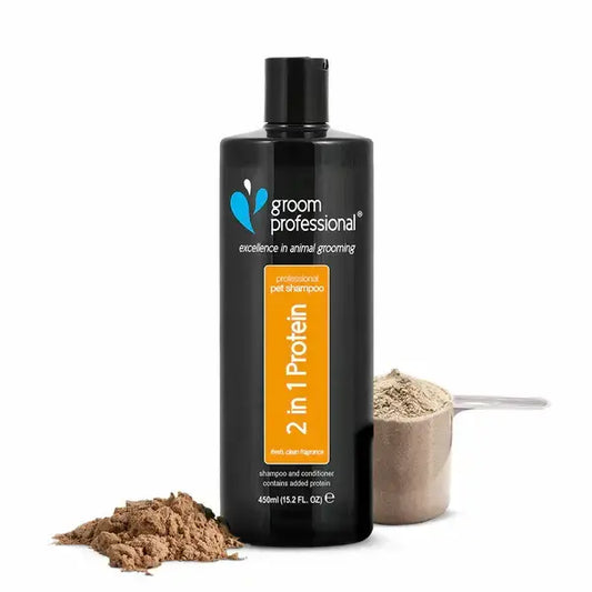 Groom Professional 2 In 1 Protein Shampoo 450ml шампоан с балсам концентрат 10:1