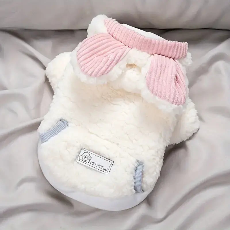 Princess Pink Ears Пухкав суичер за куче