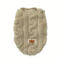 Royal Beige Плюшена блуза за куче