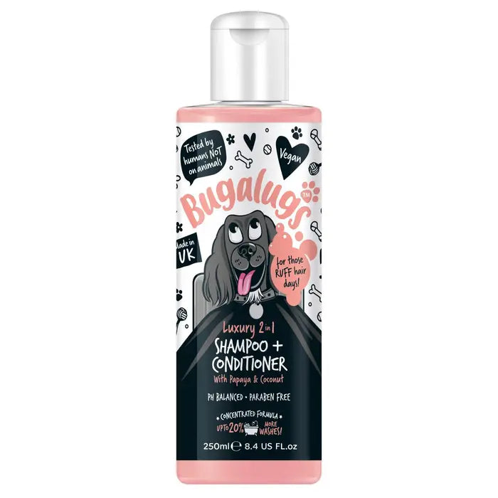 Bugalugs Luxury 2 in 1 Cat Shampoo & Conditioner Луксозен Шампоан и Балсам 2в1 за Котки