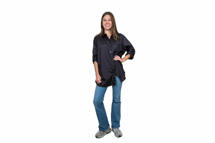 Tikima Ambra Shirt Black Унисекс Професионална работна туника за грумъри