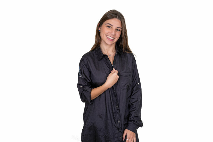 Tikima Ambra Shirt Black Унисекс Професионална работна туника за грумъри