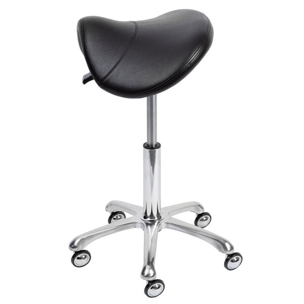Groom Professional Bronco Saddle Stool Black With Non-Clog Wheels груминг стол