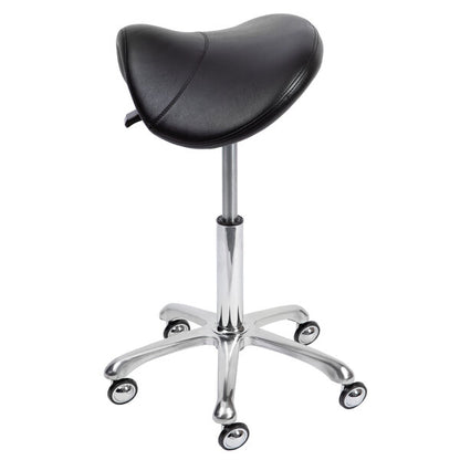 Groom Professional Bronco Saddle Stool Black With Non-Clog Wheels груминг стол