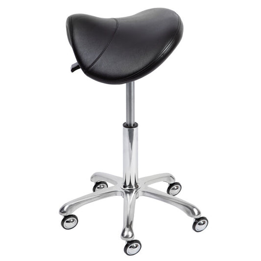 Groom Professional Bronco Saddle Stool Black With Non-Clog Wheels груминг стол