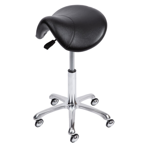 Groom Professional Bronco Saddle Stool Black With Non-Clog Wheels груминг стол