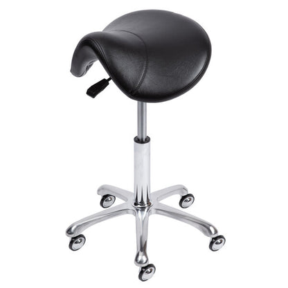 Groom Professional Bronco Saddle Stool Black With Non-Clog Wheels груминг стол