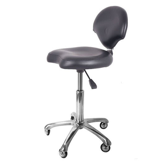 Groom Professional Comfort Support Stool Black With Non-Clog Wheels професионален груминг стол