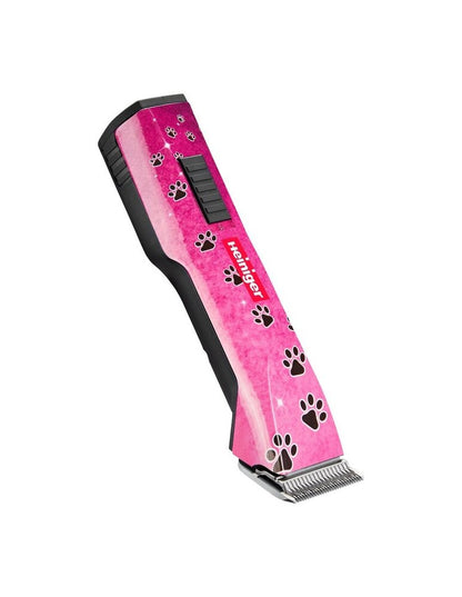 Heiniger Saphir Cordless Pink Paws Clipper (With No.10 Blade) With Heiniger 9 Pc Comb Guide Set машинка в комплект с приставки