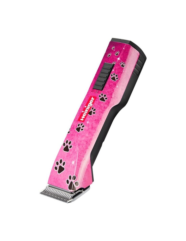 Heiniger Saphir Cordless Pink Paws Clipper (With No.10 Blade) With Heiniger 9 Pc Comb Guide Set машинка в комплект с приставки
