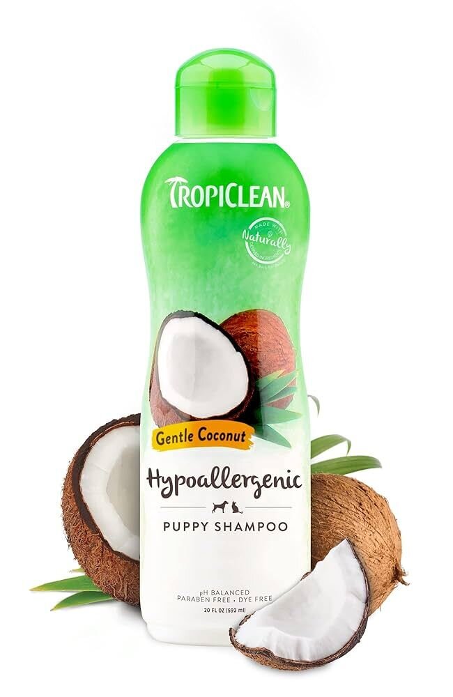TropiClean Gentle Coconut Hypoallergenic Puppy and Kitten Shampoo 355ml