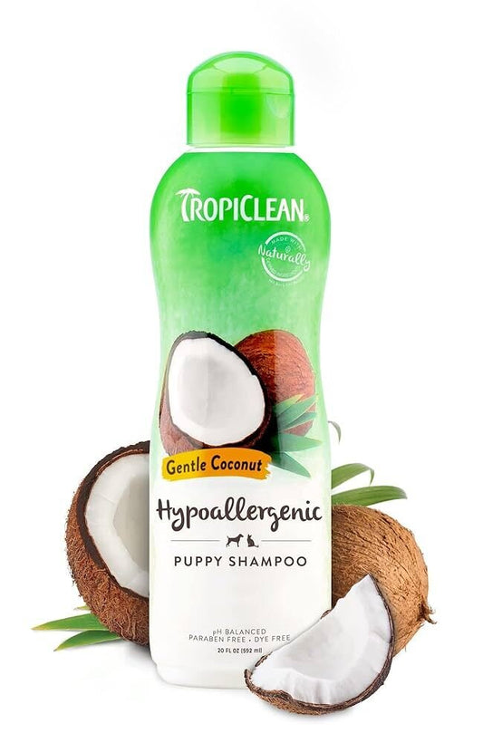 TropiClean Gentle Coconut Hypoallergenic Puppy and Kitten Shampoo 355ml