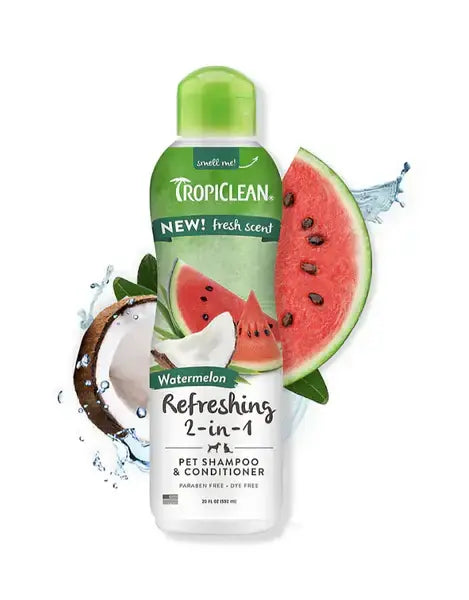 TropiClean Watermelon Luxury 2 in 1 - шампоан и балсам за кучета и котки 355 мл