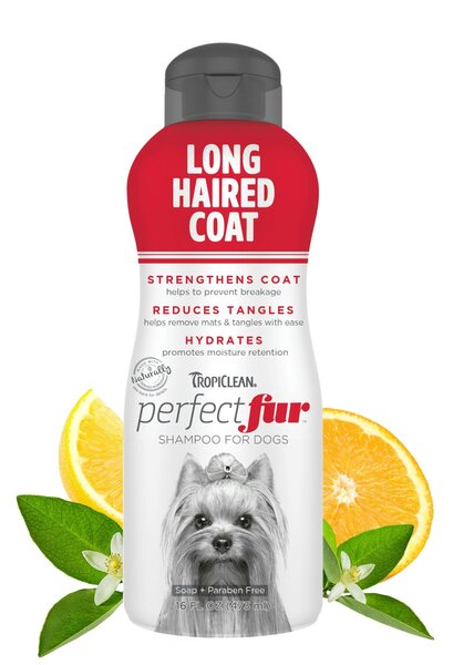 TropiClean PerfectFur Long Haired Coat Conditioning & Detangling Dog Shampoo Шампоан за кучета с дъл