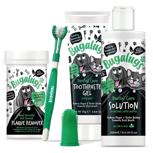 Bugalugs Dental Starter Kit for Dogs & Cats Стартов сет за дентална грижа за кучета и котки