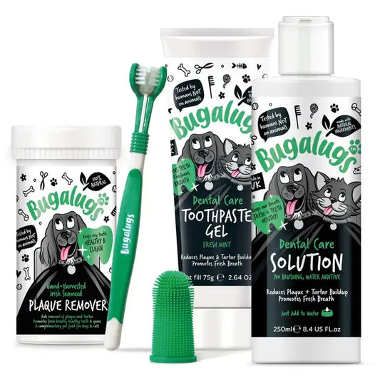 Bugalugs Dental Starter Kit for Dogs & Cats Стартов сет за дентална грижа за кучета и котки
