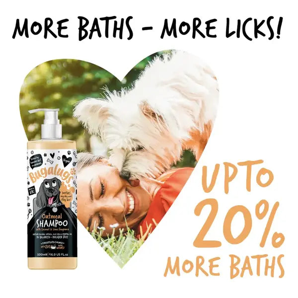 BugaLugs Oatmeal Dog Shampoo – Шампоан с овес за кучета (кокос & лайм)