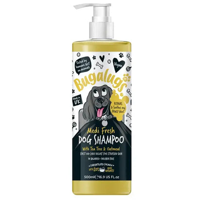 BugaLugs Medi Fresh Dog Shampoo Medi Fresh Tea Tree & Oatmeal – Медицински Антибактериален Шампоан