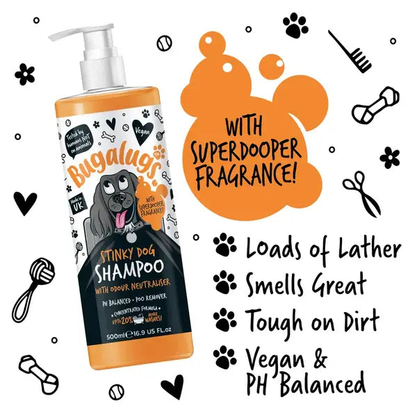 BugaLugs Stinky Dog Deodorising Dog Shampoo – Дезодориращ шампоан за кучета
