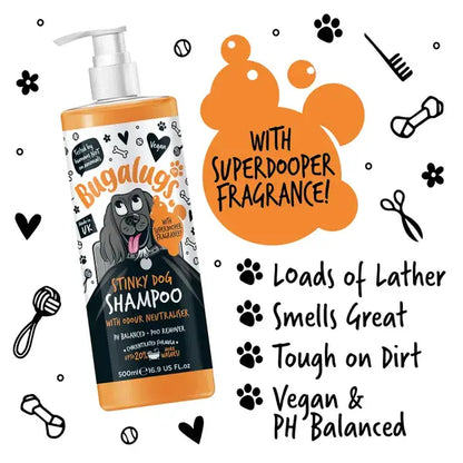 BugaLugs Stinky Dog Deodorising Dog Shampoo – Дезодориращ шампоан за кучета