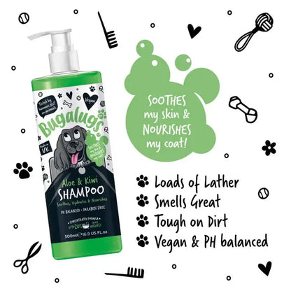 BugaLugs Aloe & Kiwi Хидратиращ Шампоан за Кучета