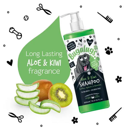 BugaLugs Aloe & Kiwi Хидратиращ Шампоан за Кучета