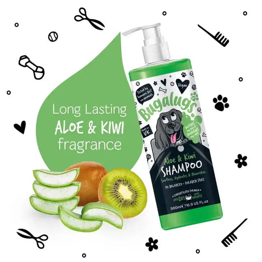 BugaLugs Aloe & Kiwi Хидратиращ Шампоан за Кучета