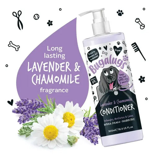 BugaLugs Lavender & Chamomile Dog Conditioner Calming Conditioner for Dogs with Lavender and Chamomile 500ml