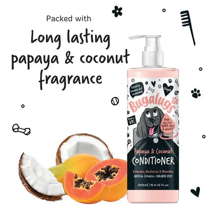BugaLugs Luxury Papaya & Coconut Dog Conditioner Хидратиращ Балсам за кучета с Папая и Кокос 500ml