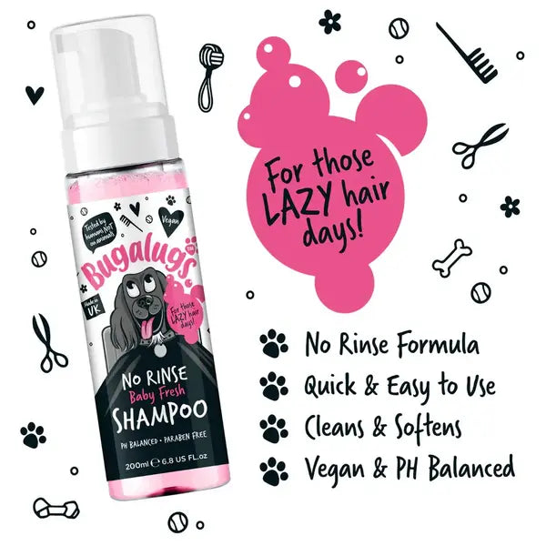 BugaLugs Baby Fresh Сух Шампоан Пяна без Изплакване 200ml