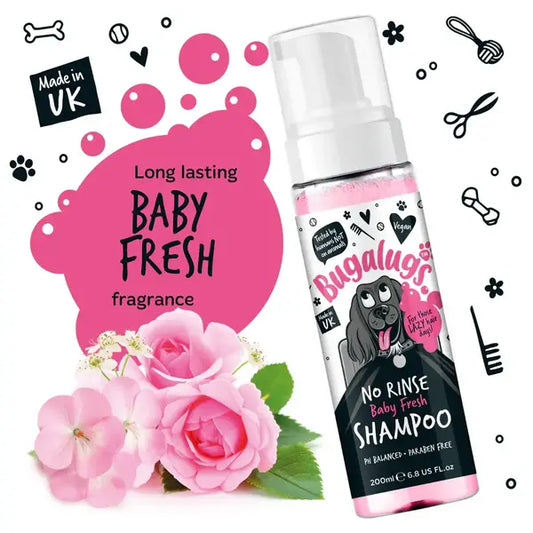 BugaLugs Baby Fresh Сух Шампоан Пяна без Изплакване 200ml