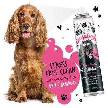 BugaLugs Baby Fresh Dry Shampoo for Dogs Сух Шампоан - Пудра без Изплакване 200ml