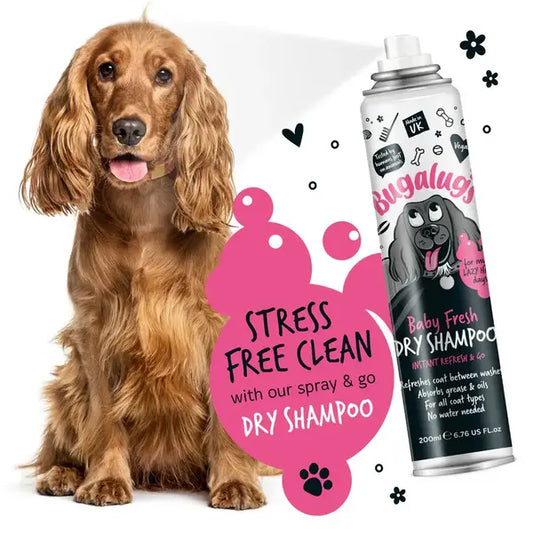 BugaLugs Baby Fresh Dry Shampoo for Dogs Сух Шампоан - Пудра без Изплакване 200ml