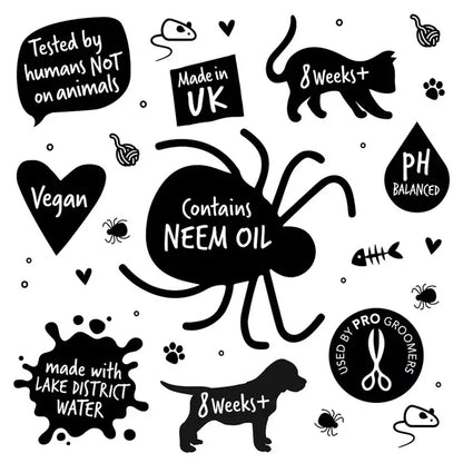 BugaLugs No Rinse Flea & Tick Mousse for Dogs Репелентна Пяна без Изплакване 200ml