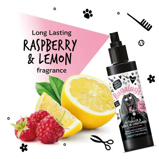 BugaLugs 2 in 1 Detangler & Leave in Conditioner with Raspberry & Lemon Спрей за Разресване 2в1 с Ма