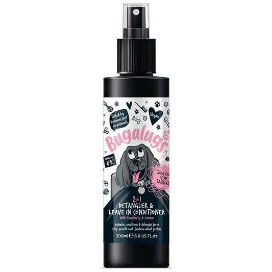 BugaLugs 2 in 1 Detangler & Leave in Conditioner with Raspberry & Lemon Спрей за Разресване 2в1 с Ма